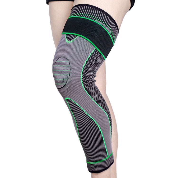 Nylon Knitted Riding Sports Extended Knee Pads, XL