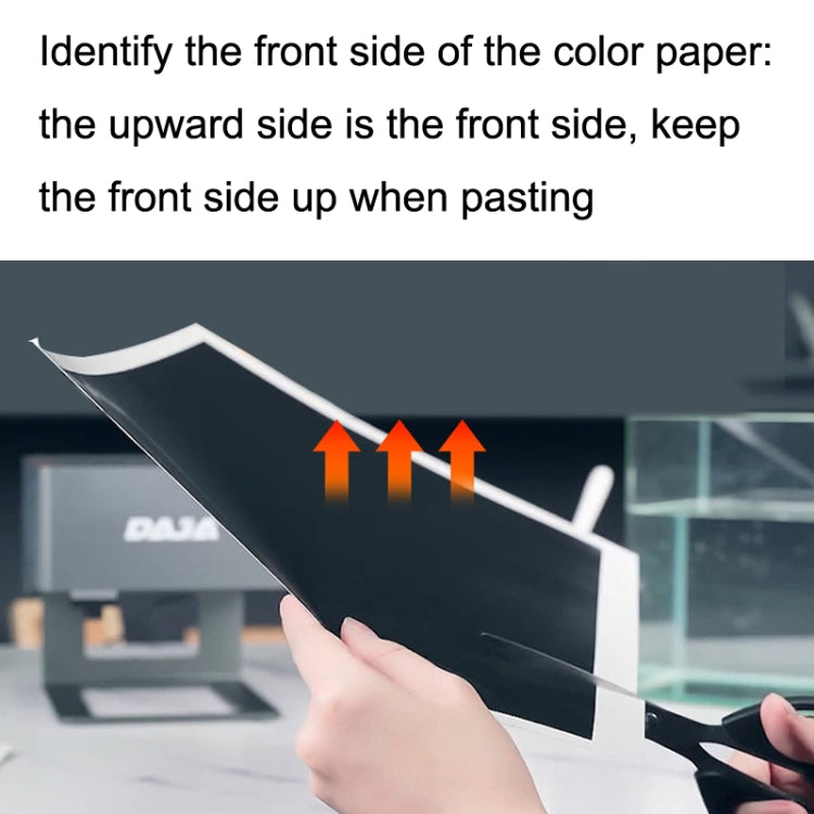 DAJA Carved Color Paper For Ceramic / Glass / Stone / Crystal / Jade(Black)