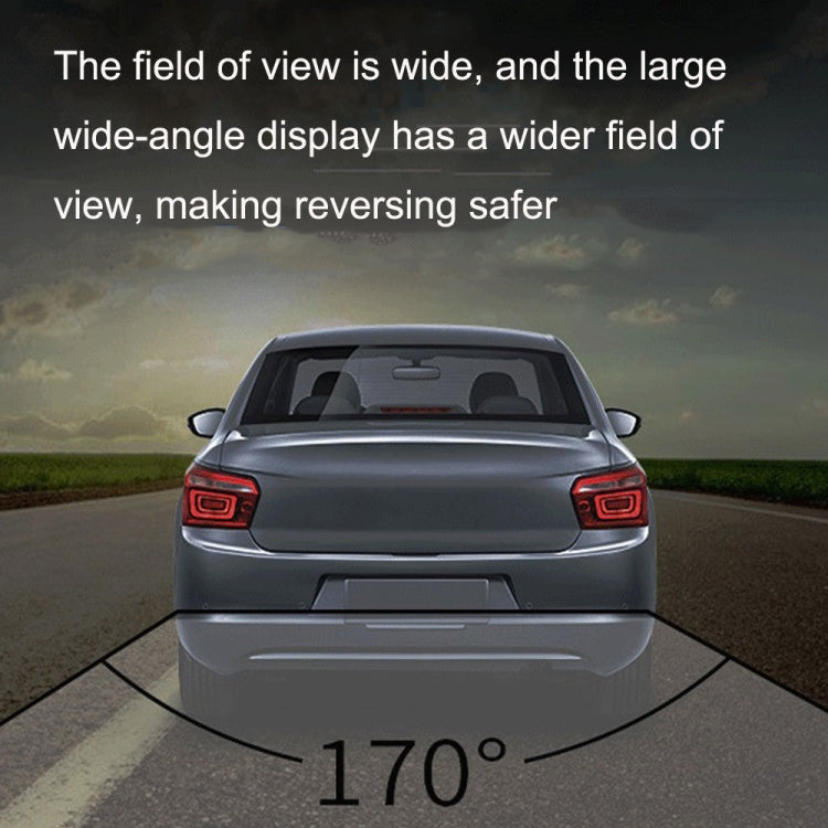 R0003 LED Fill Light External Reversing Video Camera HD CCD Car Camera 12 Lights Camera(P System)