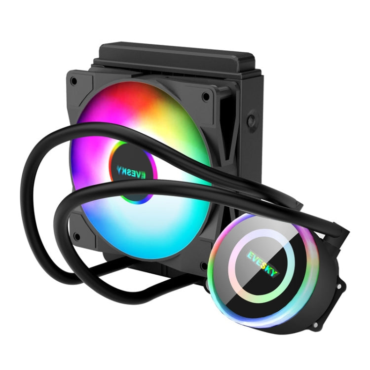 EVESKY Water Cooler Cpu Fan RGB Fan Liquid Heatsink Integrated Radiator, 120mm Colorful, 120mm RGB, 240mm, 360mm