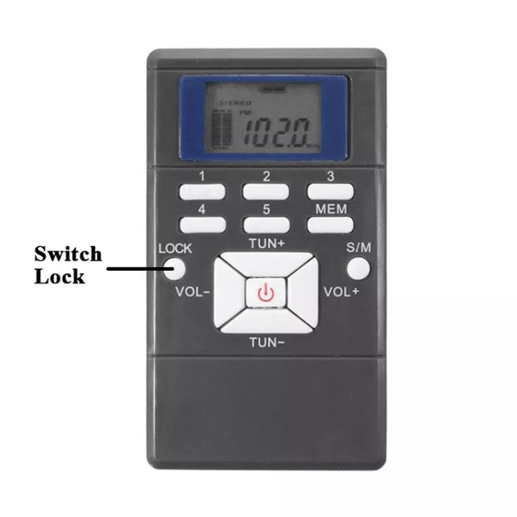 HanRongda HRD-109 Portable Mini FM Radio Conference Receiver(Silver Gray)