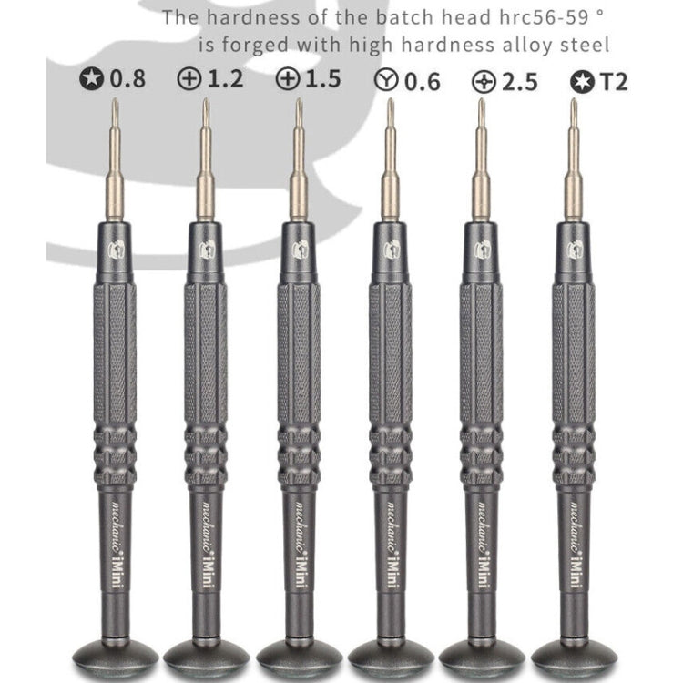 MECHANIC iMini Series Mobile Phone Glasses Screw Batch Clock Tool, Series: T2