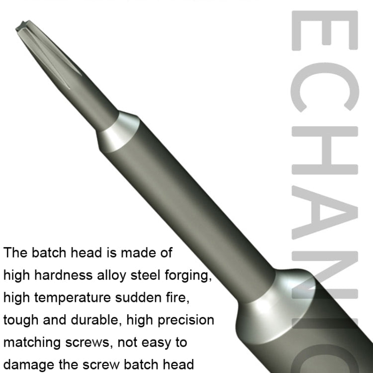 MECHANIC iMini Series Mobile Phone Glasses Screw Batch Clock Tool, Series: T2