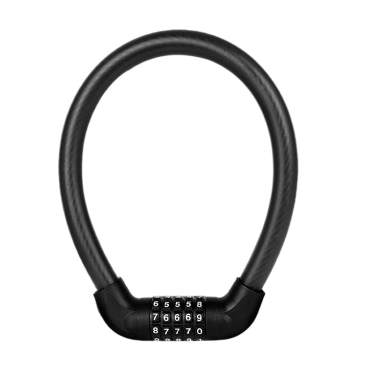 Bicycle And Electrical Vehicle 5-Digit Combination Lock Safety Anti-Theft Cycling Lock, 57 x 1.72cm, 40 x 1.72cm