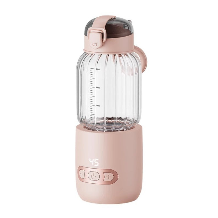 400ml Wireless Instant Water Warmer Electric Kettle For Baby Formula With 15000 MAh Battery Capacity(Pink)
