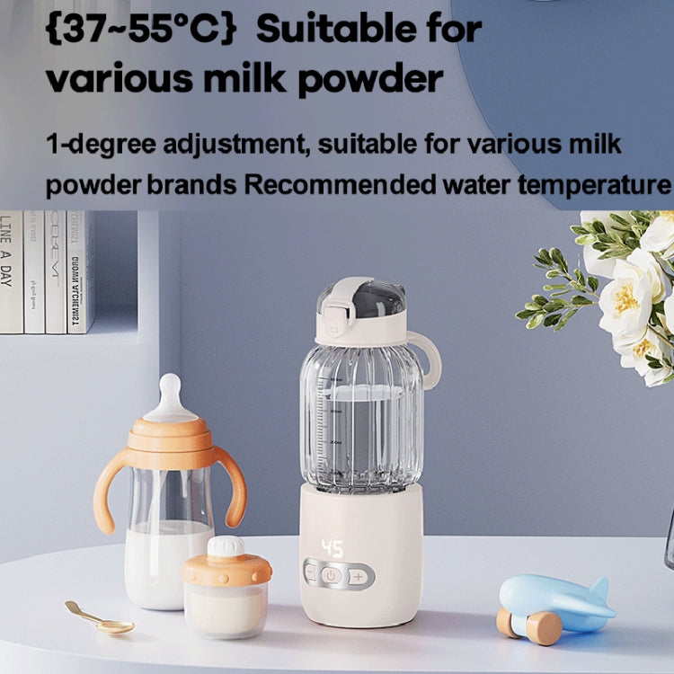 400ml Wireless Instant Water Warmer Electric Kettle For Baby Formula With 15000 MAh Battery Capacity(Pink)