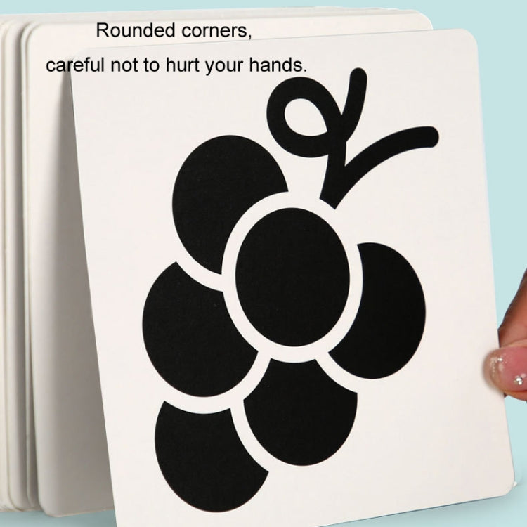 20pcs /Book Baby Early Learning Card Children Eye Care Visual Stimulation Card, Style: 4-order Real Object
