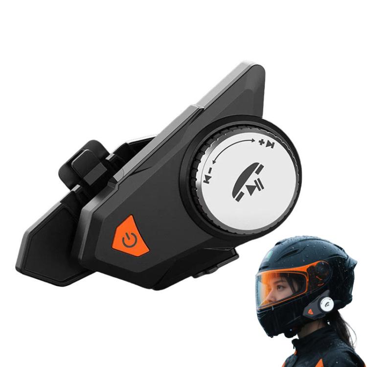 M9 Motorcycle Helmet Bluetooth Headset IPX6 Waterproof, Auto Answer, HD Sound for Riders/Delivery/Group Intercom, M9