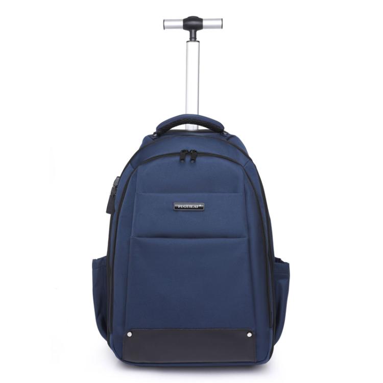 FUGUILAI Wheeled Backpack with Hideable Wheels & Straps, TSA Lock & 2-Stage Telescopic Handle Trolley Backpack for Business Travel
