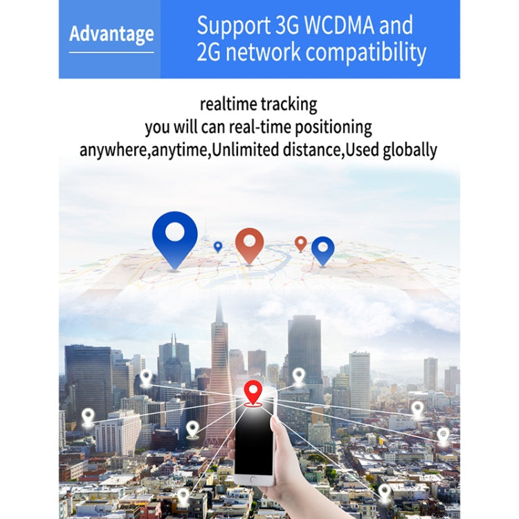 TK203 4G GPS / GPRS / GSM Personal / Goods / Pet / Bag Locator Pet Collar Real-time Tracking Device