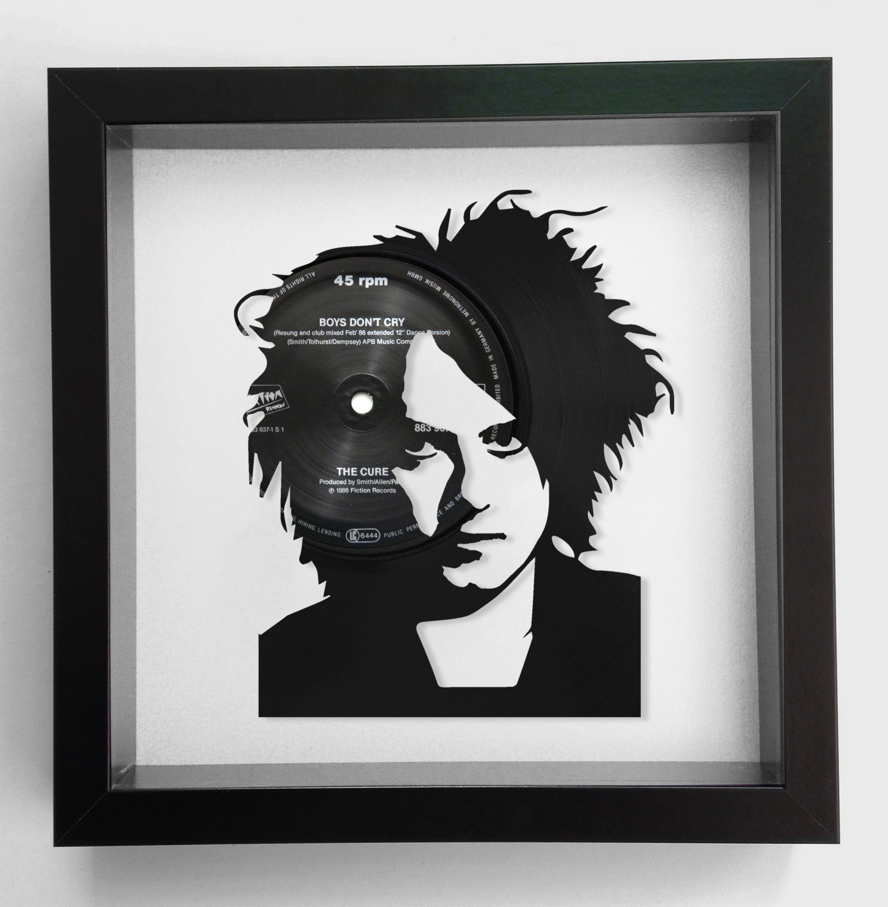 Robert Smith of The Cure - In Between Days - Vinyl Record Art 1985