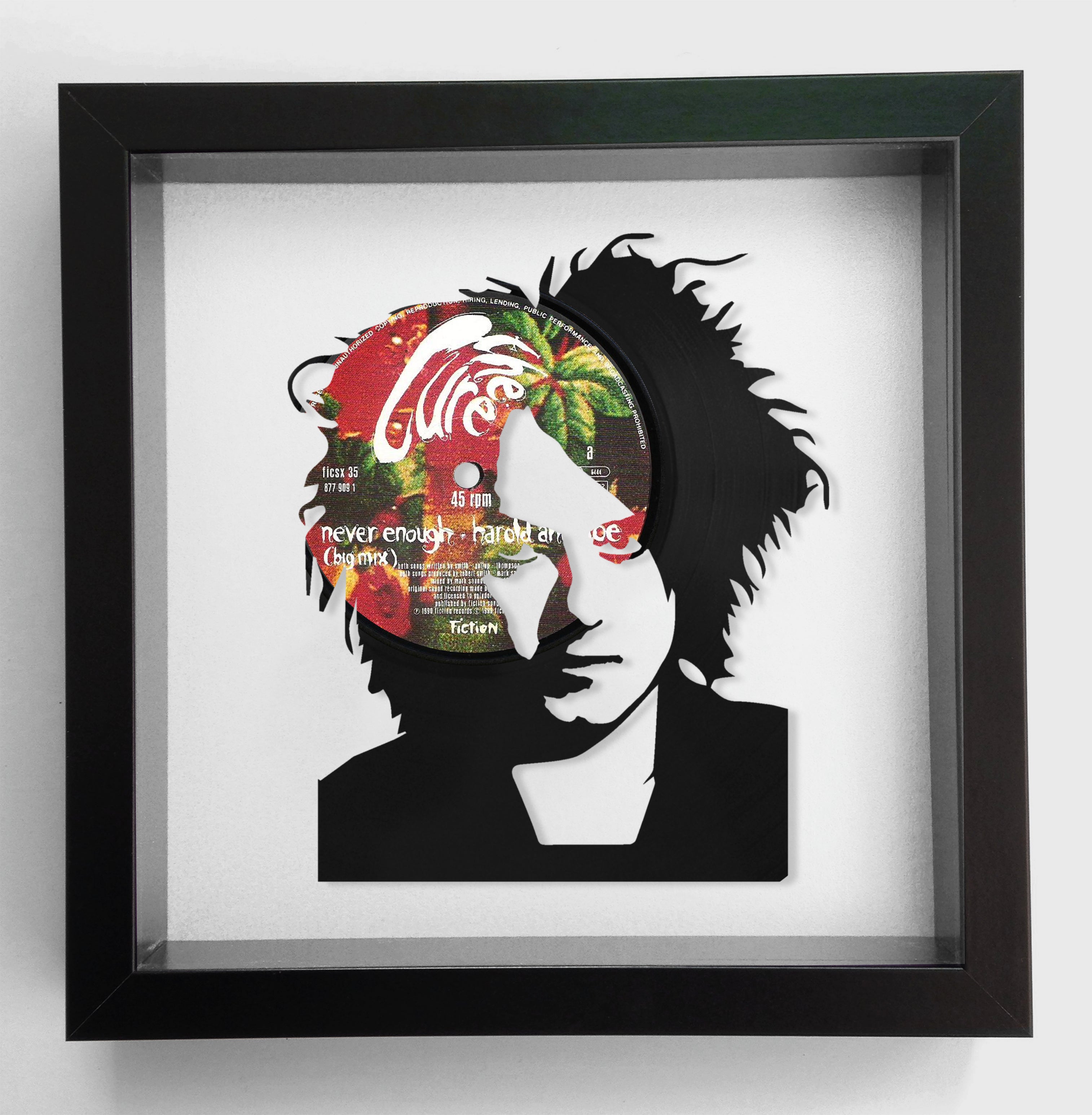 Robert Smith of The Cure - In Between Days - Vinyl Record Art 1985