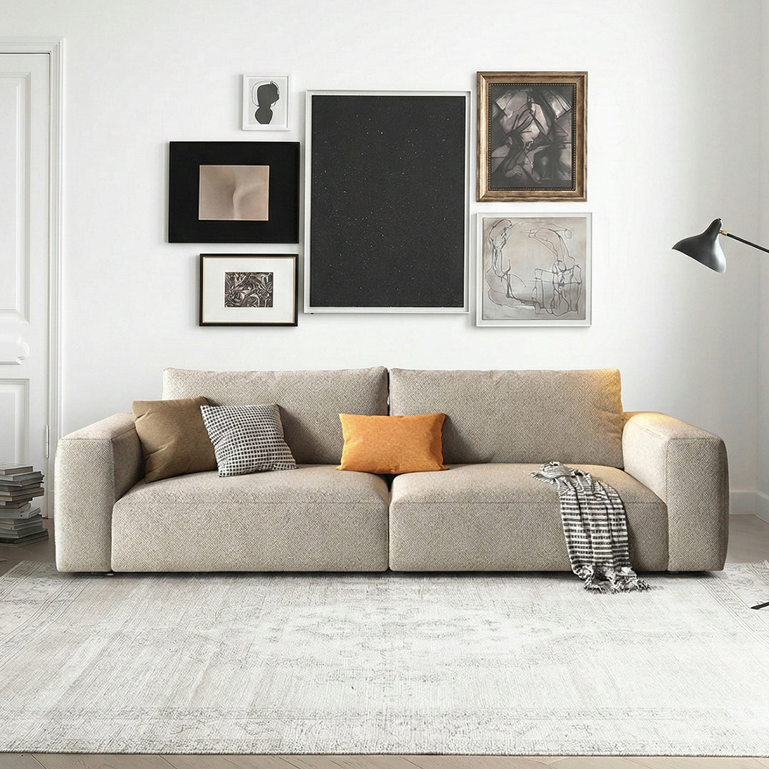 Lionel Two Seater Sofa, Linen