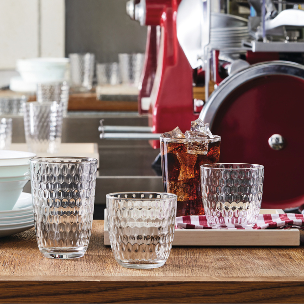 Bormioli Rocco Slot Water Glasses - 290ml - Set of 6