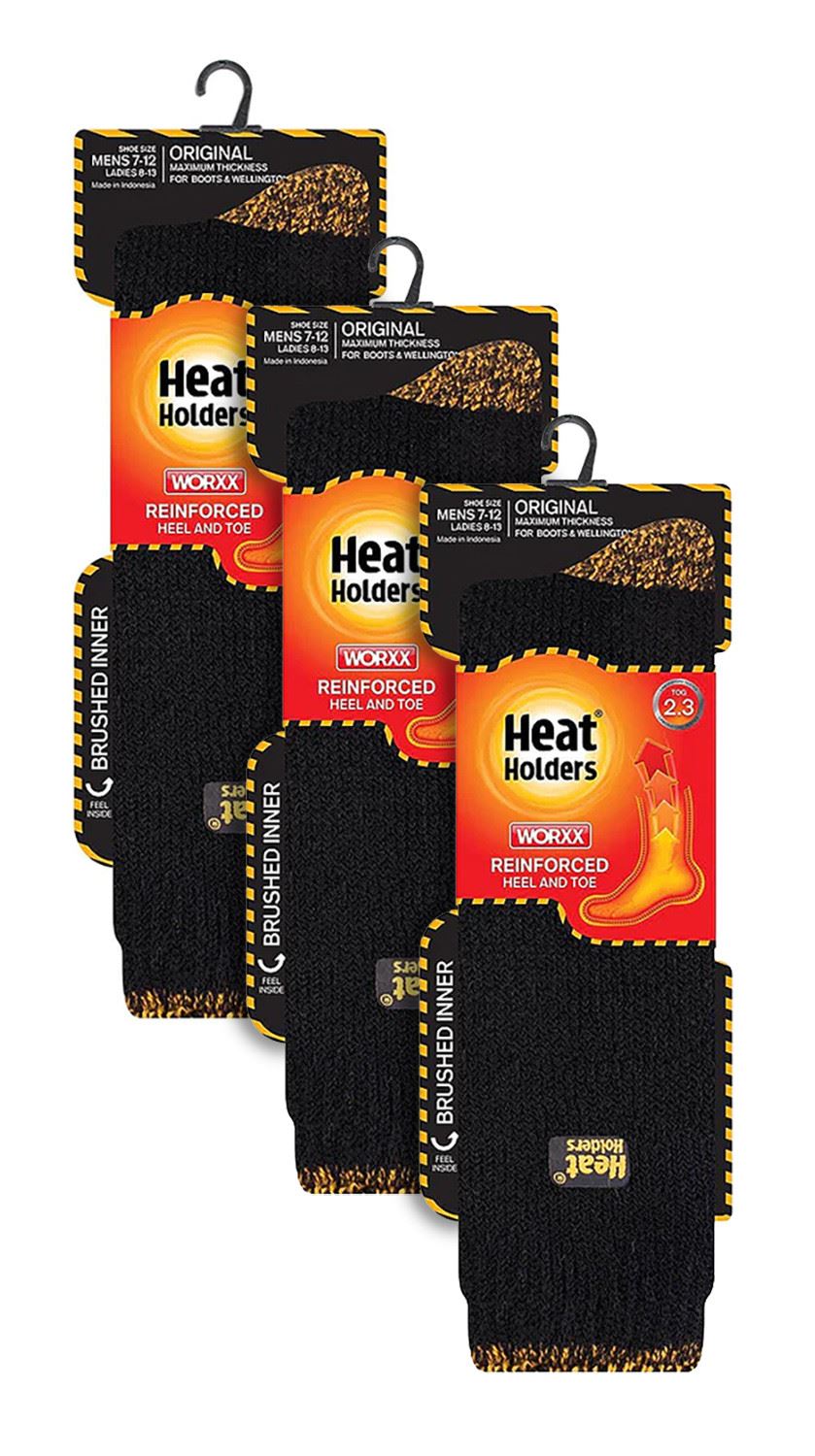 Heat Holders - Mens 3 Pack Knee High Work Socks