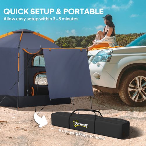 Outsunny 2-4 Person Tent, Instant Pop Up Camping Tent