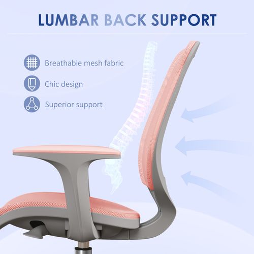 Vinsetto Office Chair, 360° Swivel Desk Chair with Security Wheels