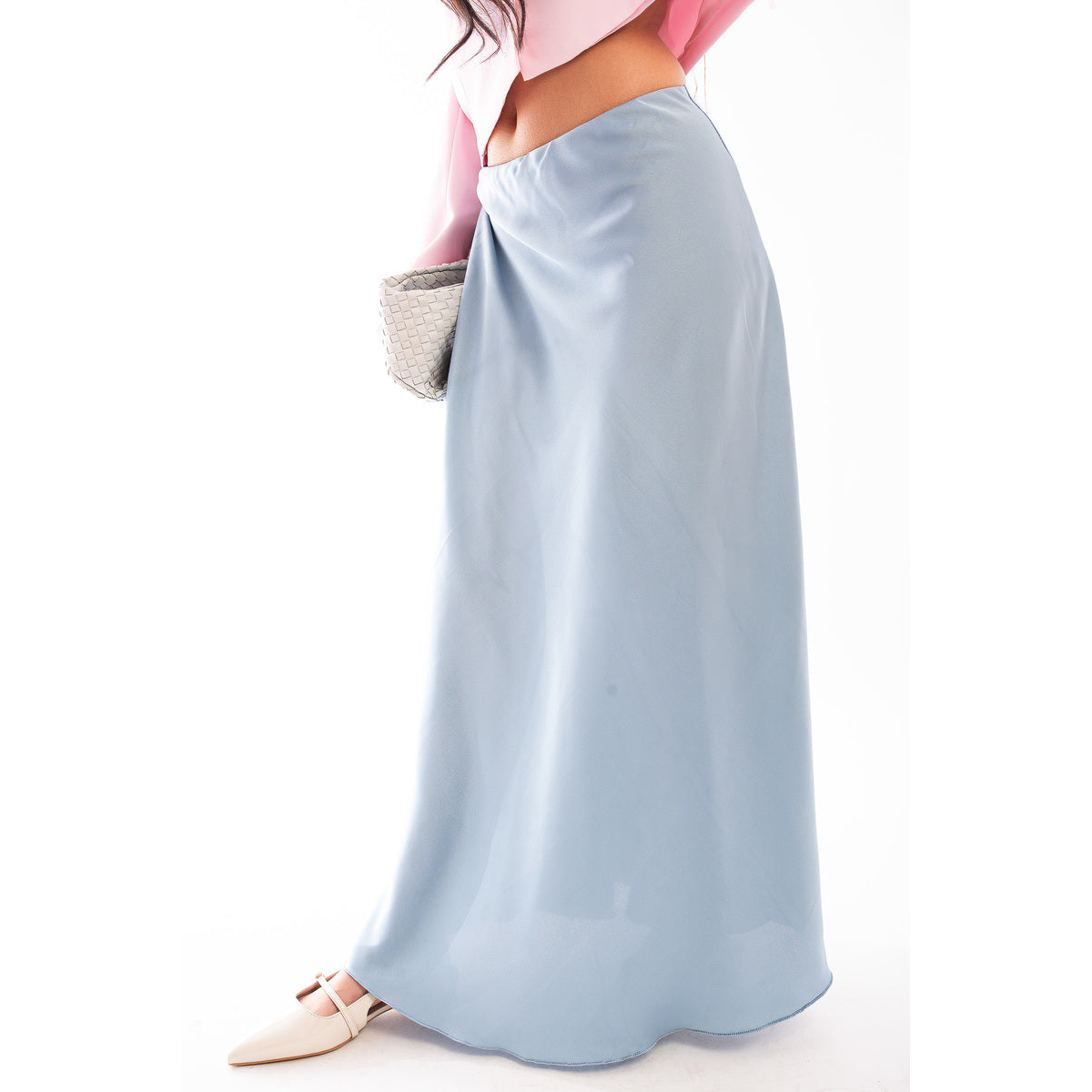 Lightweight High Waisted Maxi Skirt