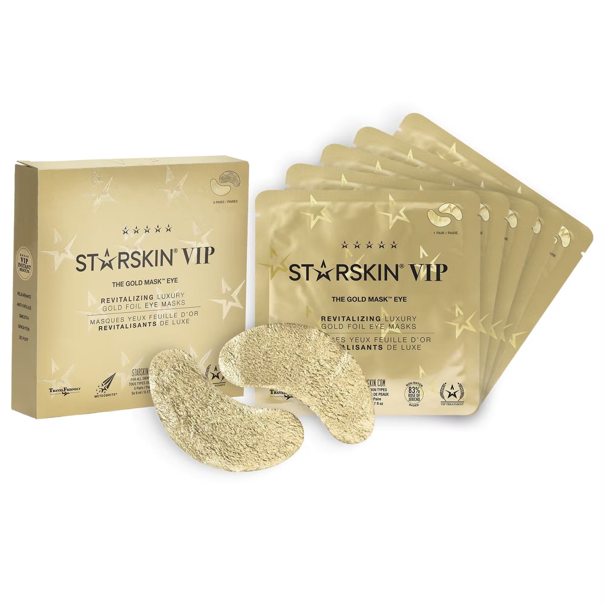 STARSKIN VIP The Gold Mask™ Eye - 5 Pack - Revitalizing Eye Pads