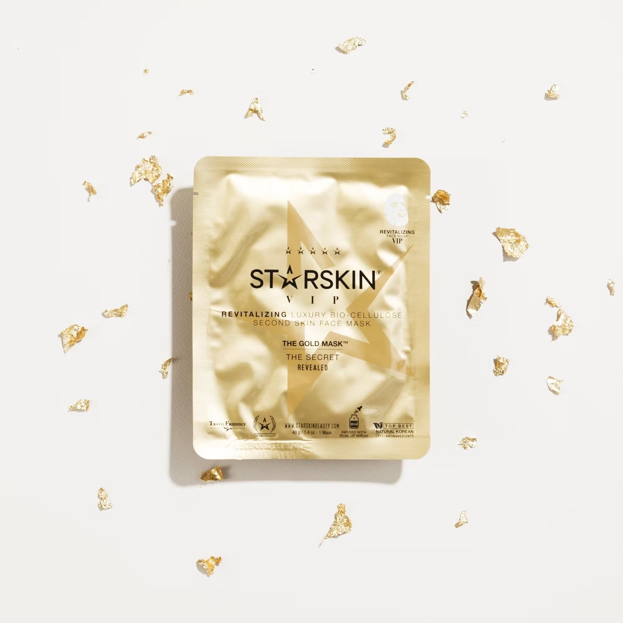 STARSKIN VIP The Gold Mask™ Revitalizing Bio-Cellulose Face Mask