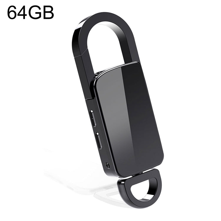 S20 64GB Keychain HD Noise Reduction Portable Recording Pen, 64GB