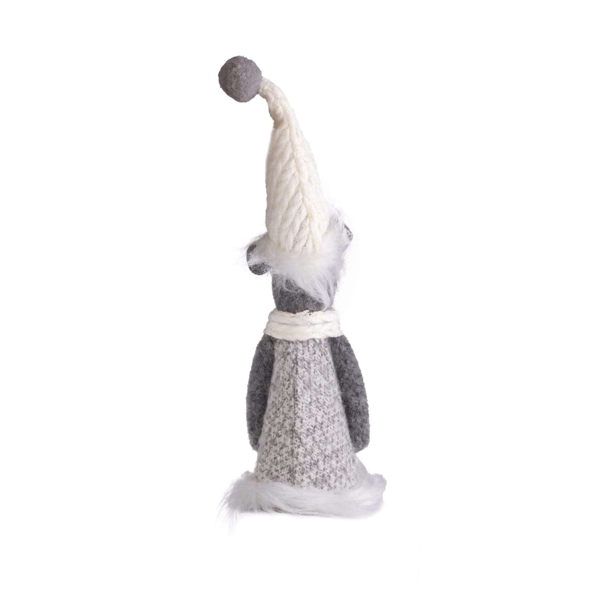 Silver Mouse w/Dangly Legs Checked Xmas Ornament