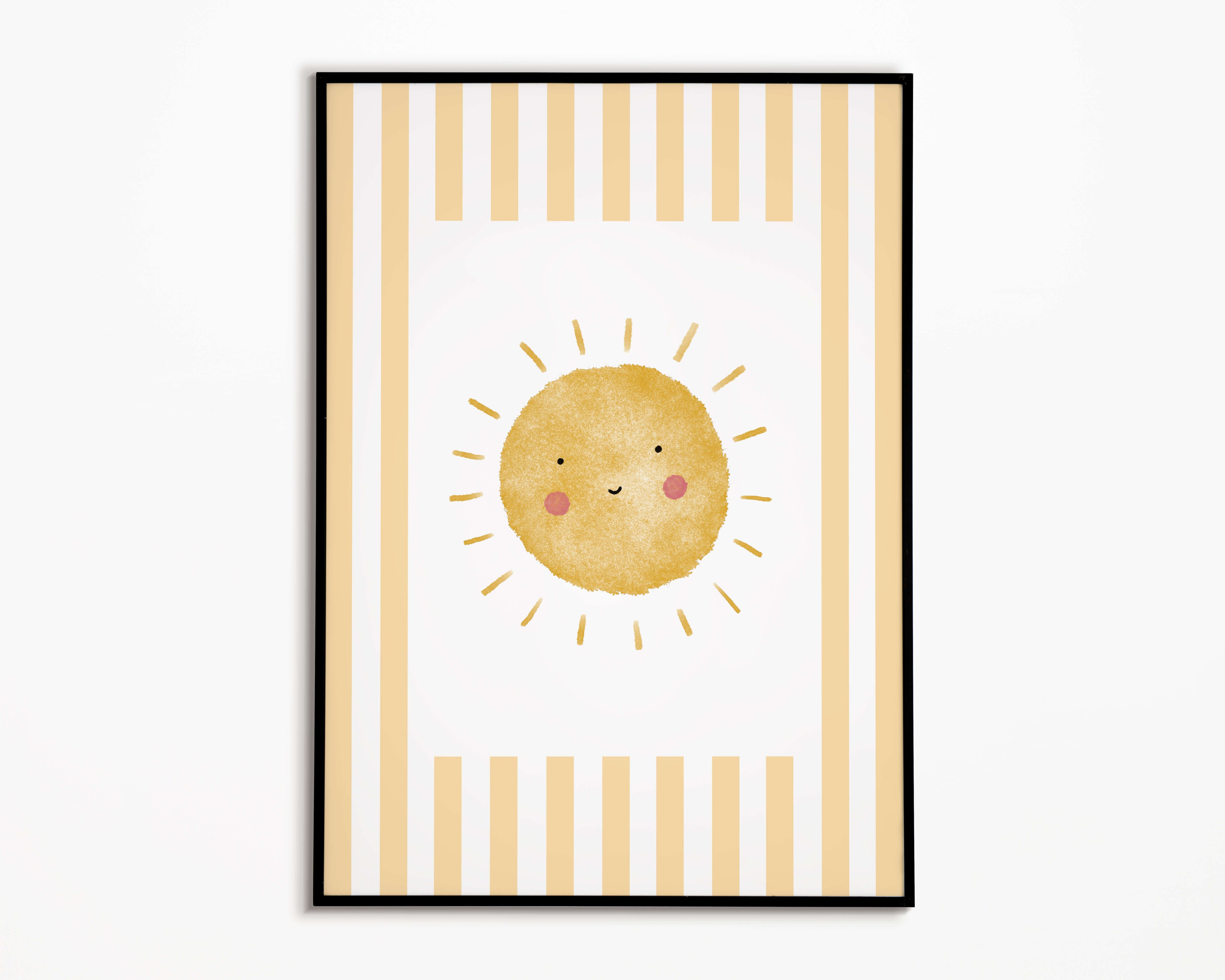 Sunshine Print - Yellow Stripes