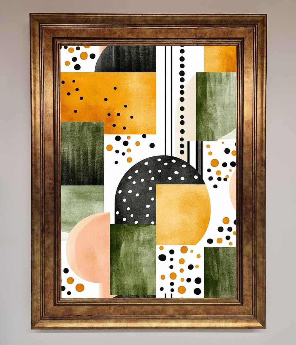 Abstract Shapes Colours Framed Wall Art - Zestio
