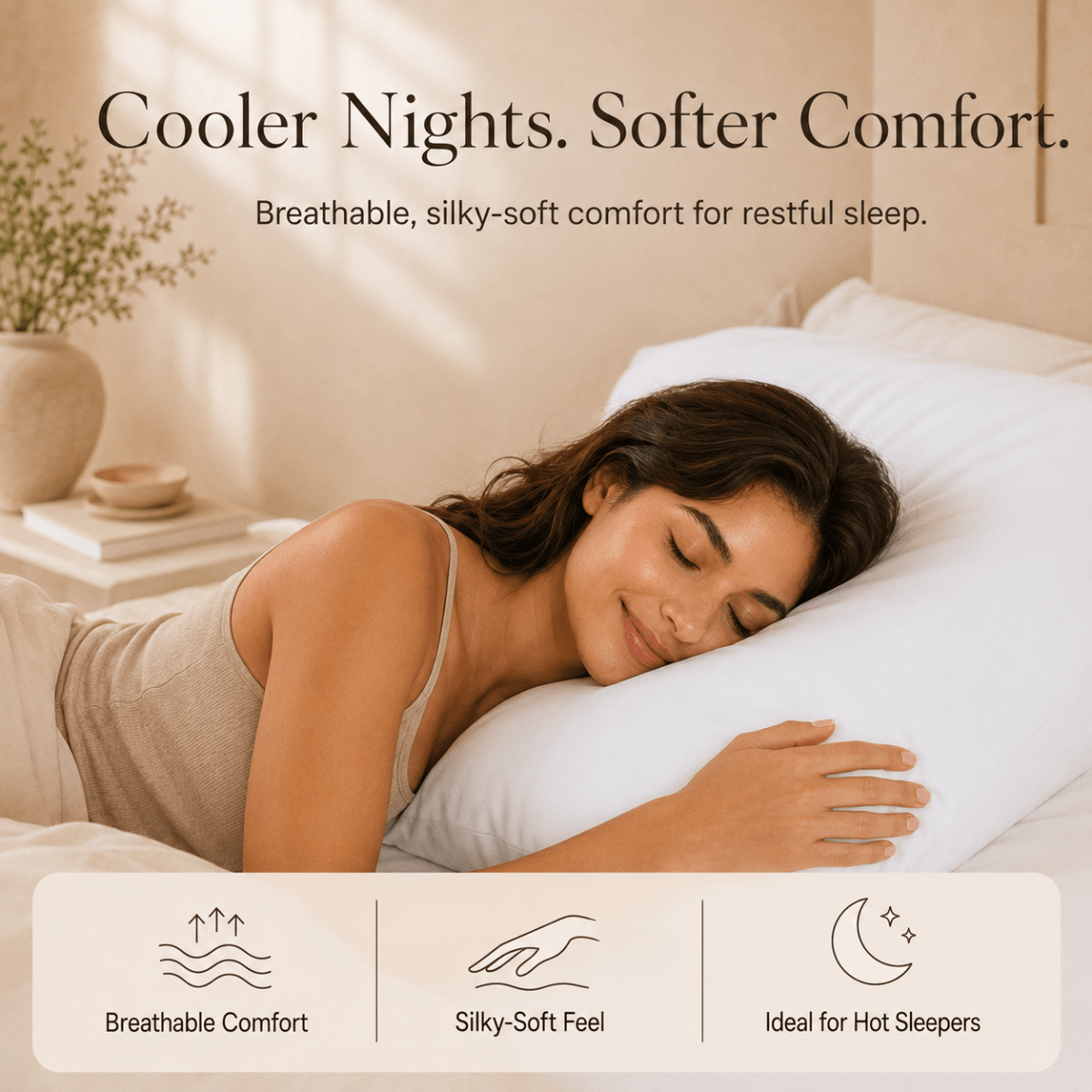 Ackly Bamboo White Duvet Cover Set
