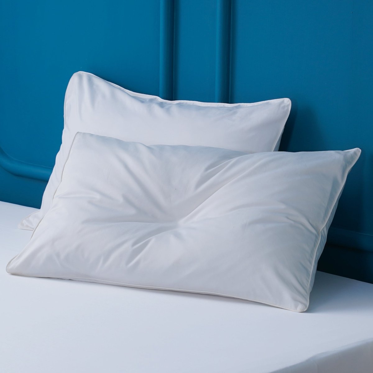 Ackly Bamboo - White Duvet Cover, Fitted Sheet & Pillowcases Set