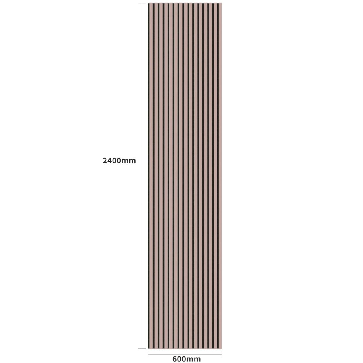 Acoustic Wall Panels in Dusky Pink with Black Backing - Zestio