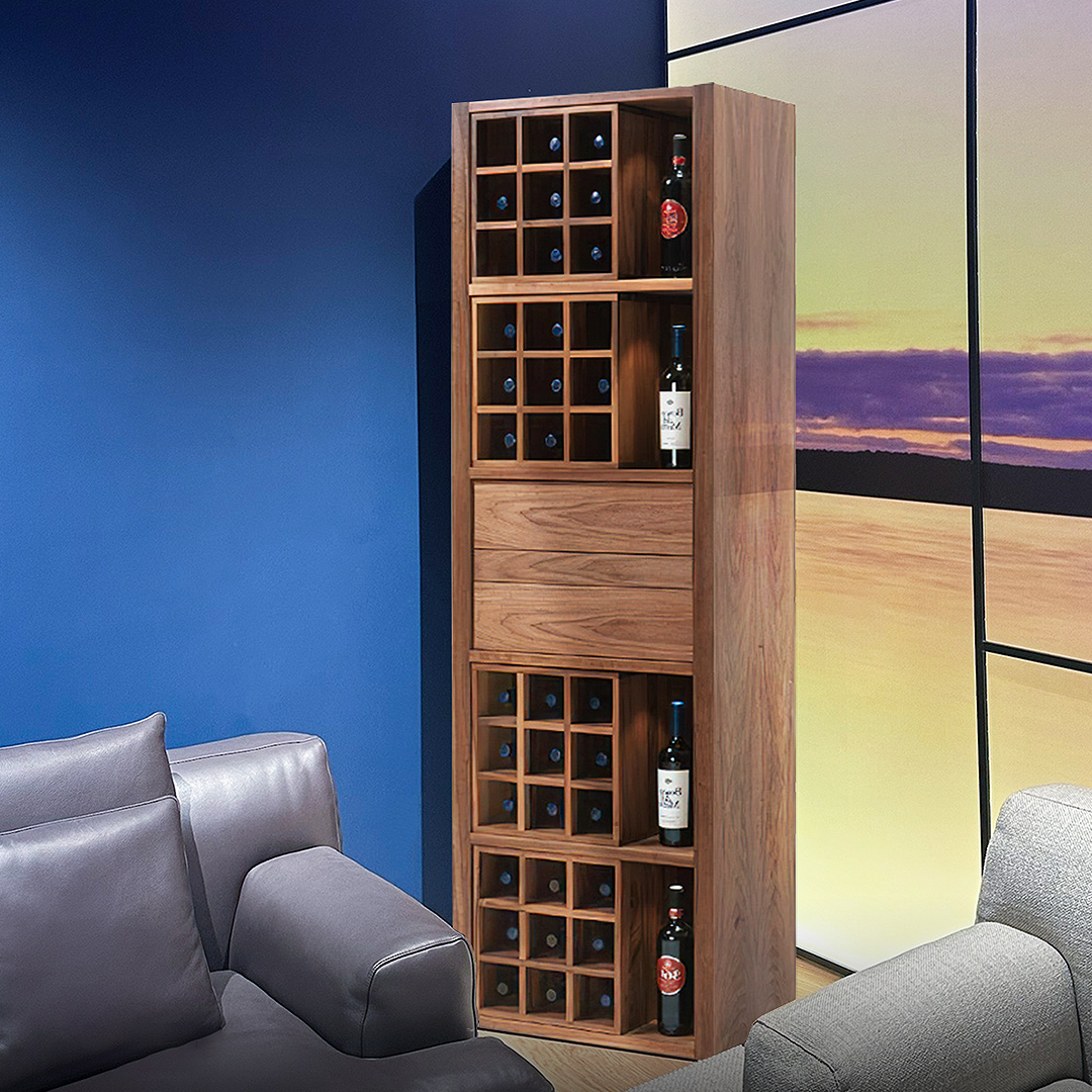 Grace Wine Cabinet, Solid Wood