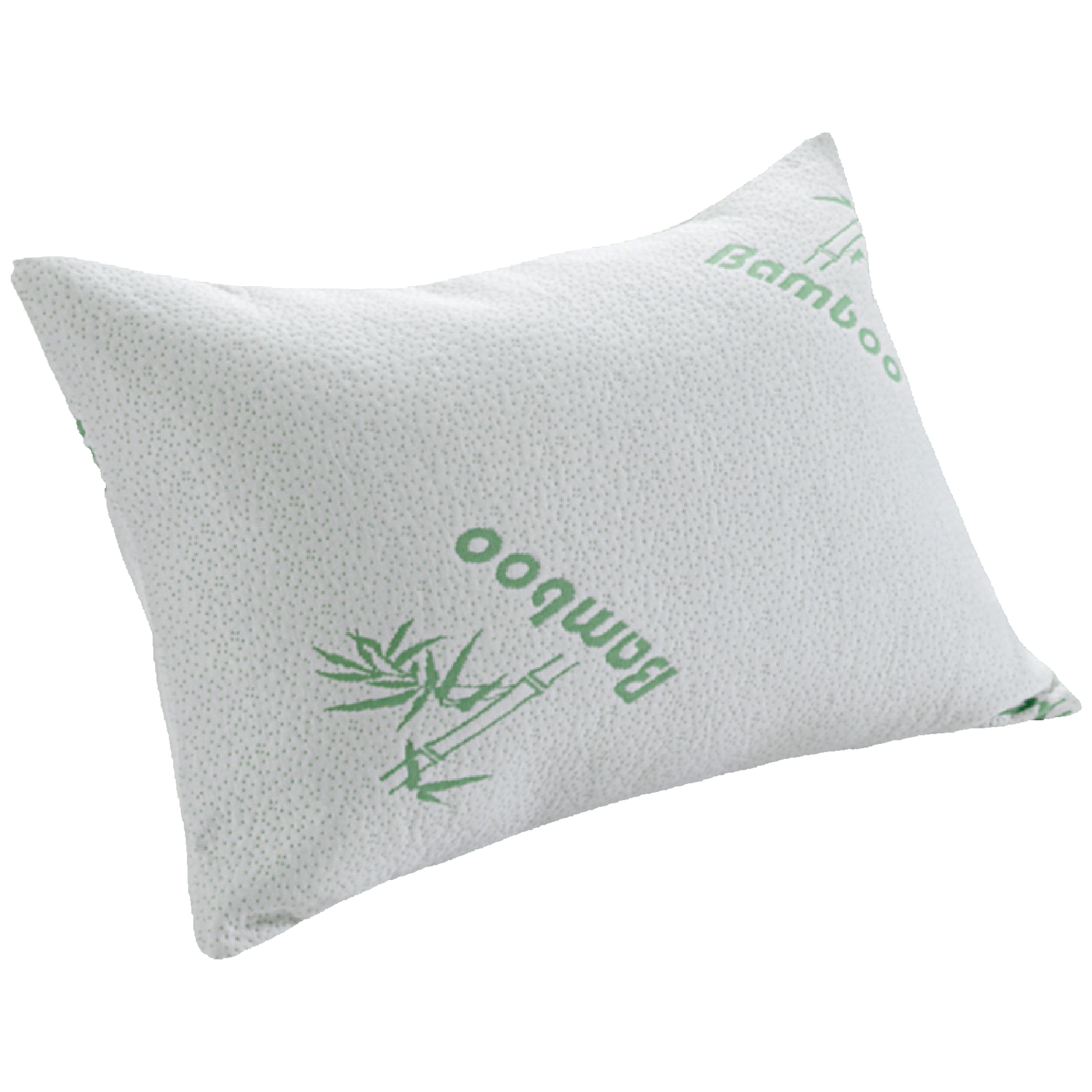 OLIVIA ROCCO Bamboo Memory Foam Pillow Hypoallergenic Cooling Luxury Fibre Filling For Superior Comfort For Side And Back Sleepers