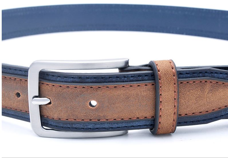 Men’s Retro Leather Belt – Classic Casual Waist Belt