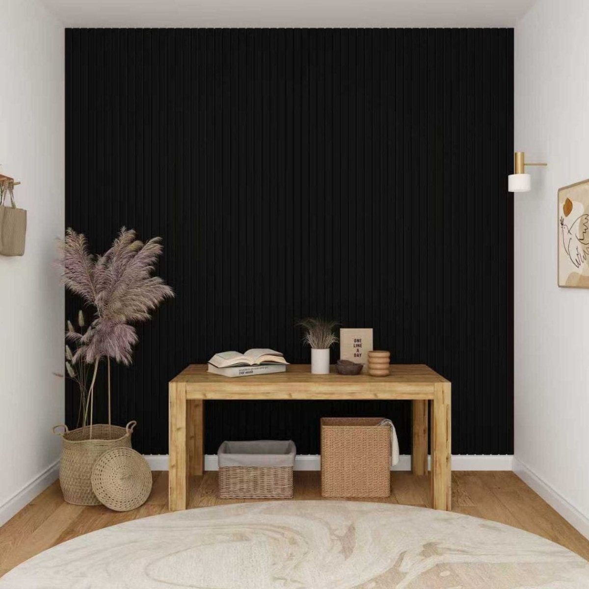 Black Oak Acoustic Wall Panels - Zestio