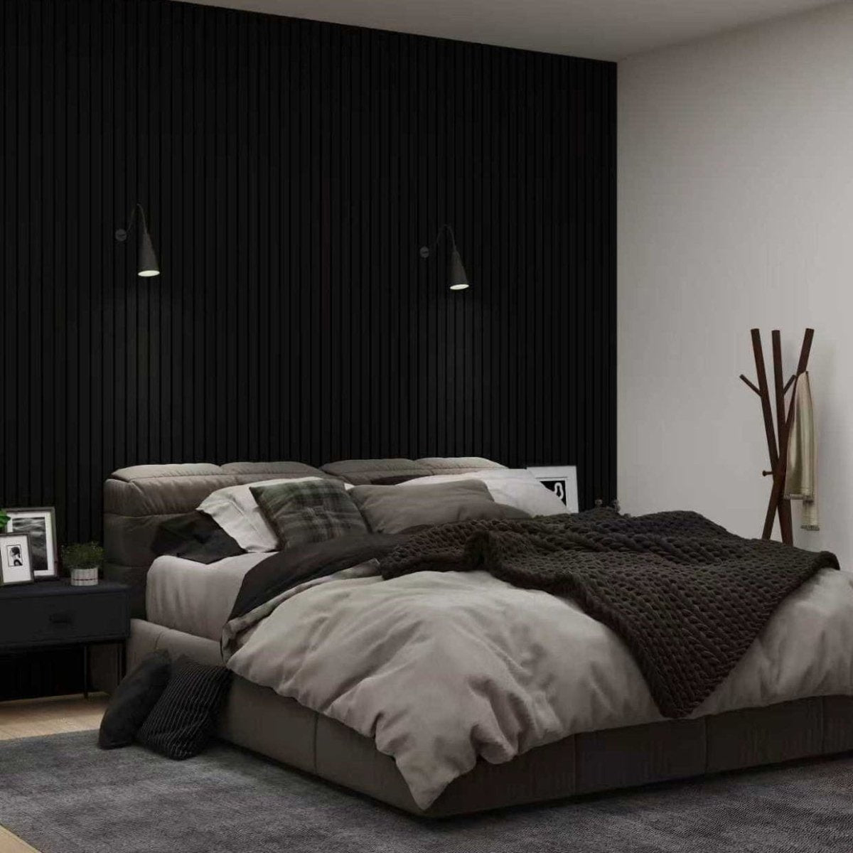Black Oak Acoustic Wall Panels - Zestio