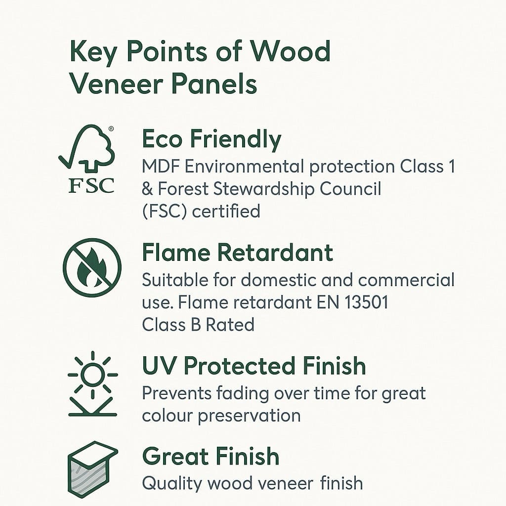 Black Oak Acoustic Wall Panels - Zestio