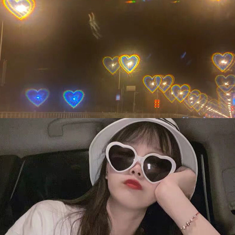 Black Technology Online Red Valentine's Day Gift Same Love Light Effect Glasses Sunglasses Creative Glasses