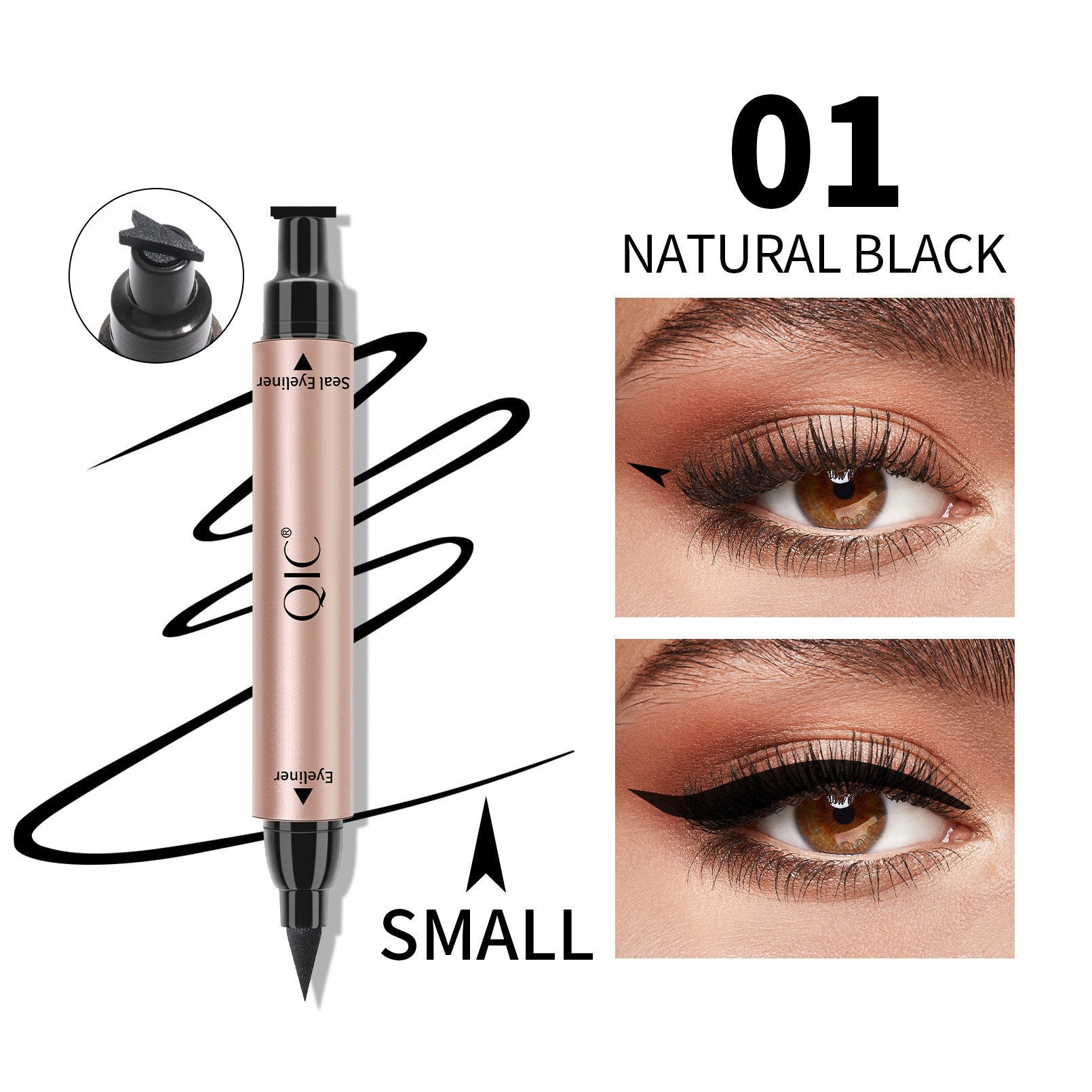 Color Stamp Double-ended Delta Wing Eyeliner