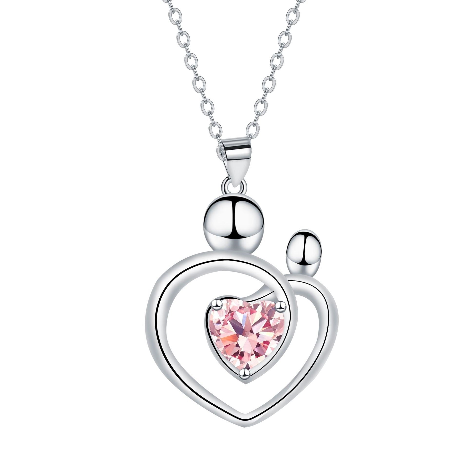 Mother's Day Gift Mother And Child Necklace Clavicle Chain High Sense