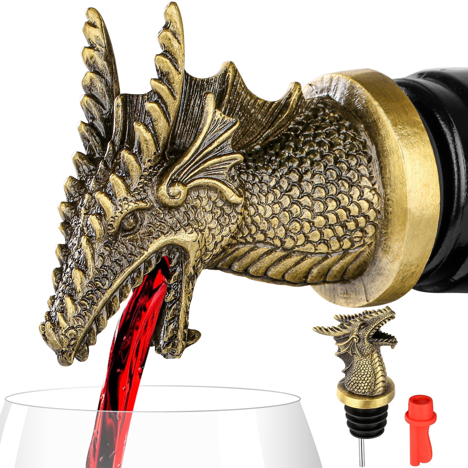 Dual Function Faucet Dispenser, Wine Stopper, Bottle Stopper, Interesting Faucet Dispenser For Cocktails And Whiskey Bottles, Kitchen Accessories