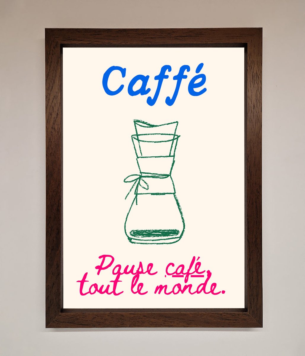 Caffe Art Framed Print - Zestio