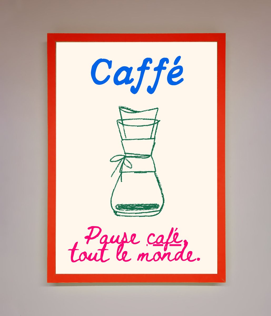 Caffe Art Framed Print - Zestio