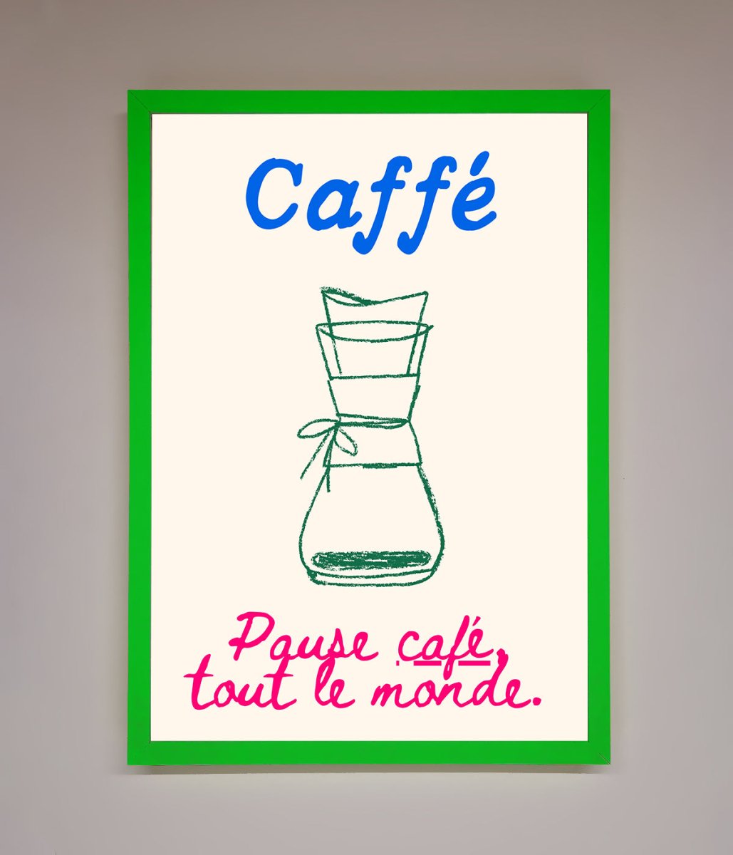 Caffe Art Framed Print - Zestio