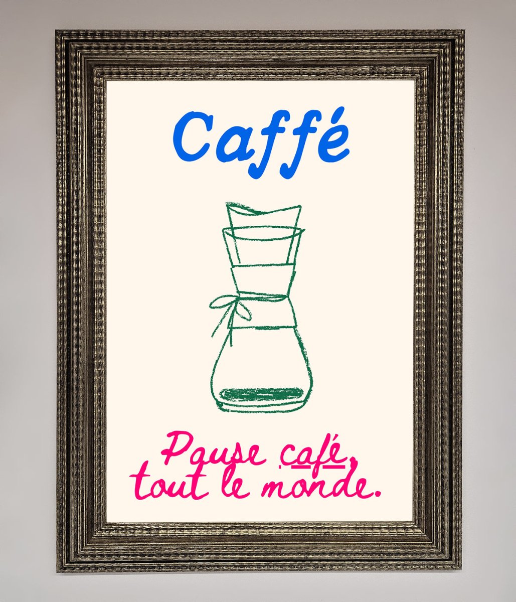 Caffe Art Framed Print - Zestio
