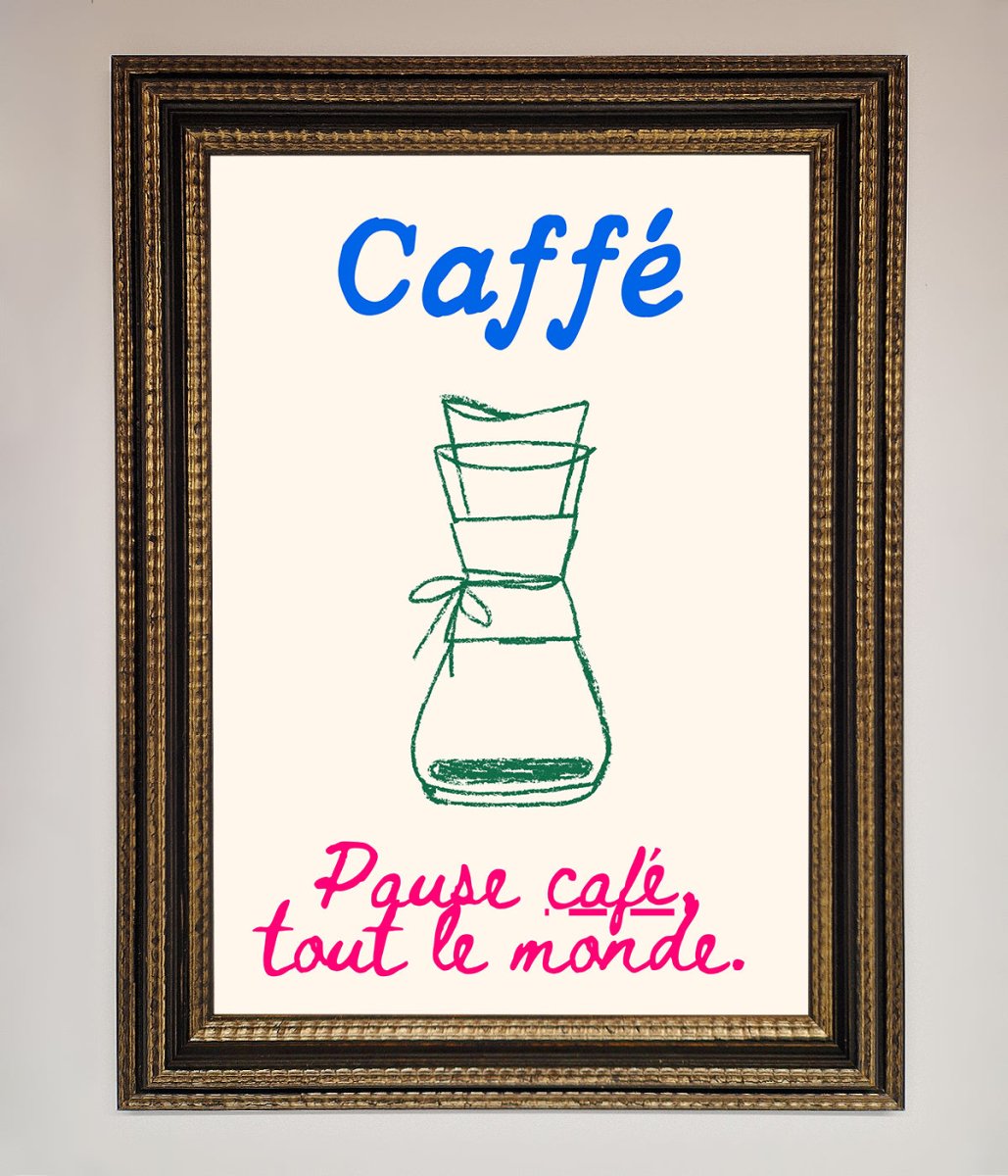 Caffe Art Framed Print - Zestio