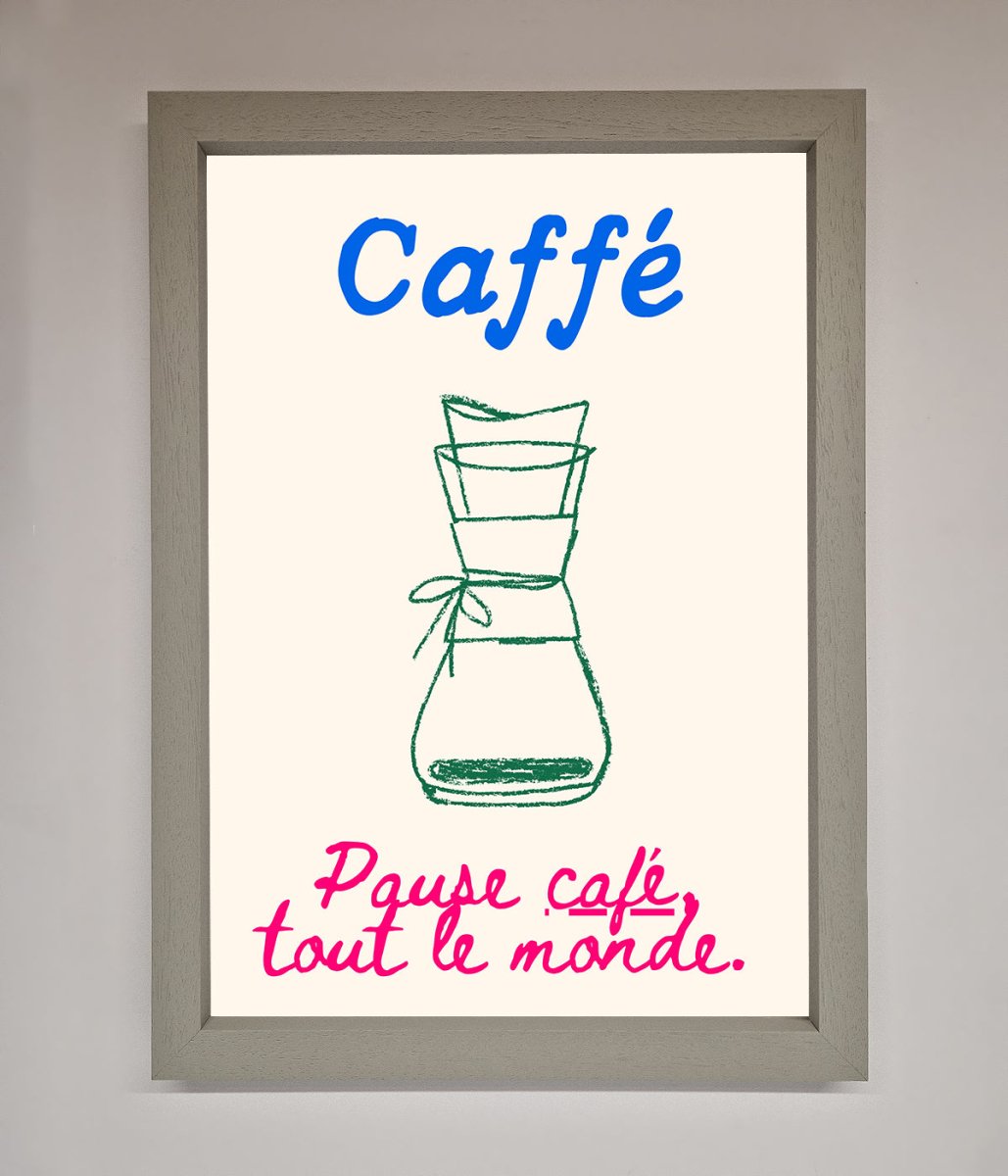 Caffe Art Framed Print - Zestio
