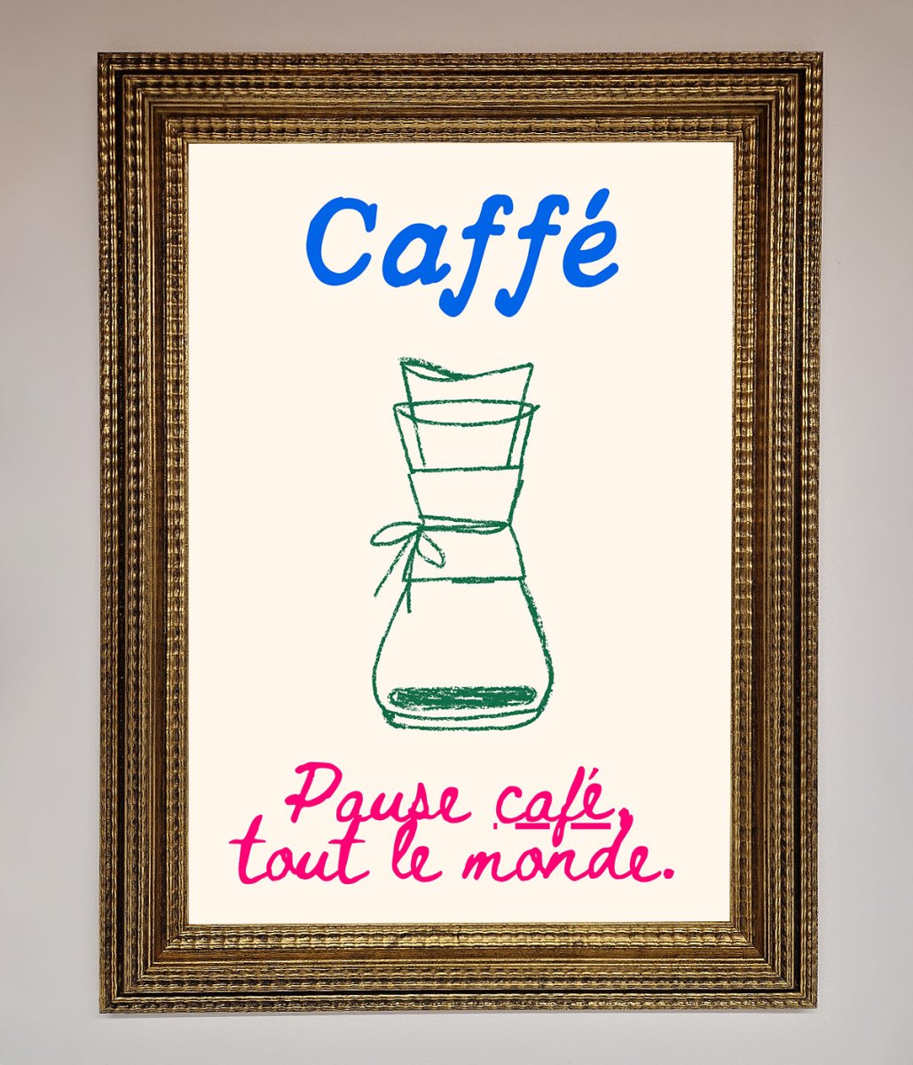 Caffe Art Framed Print - Zestio