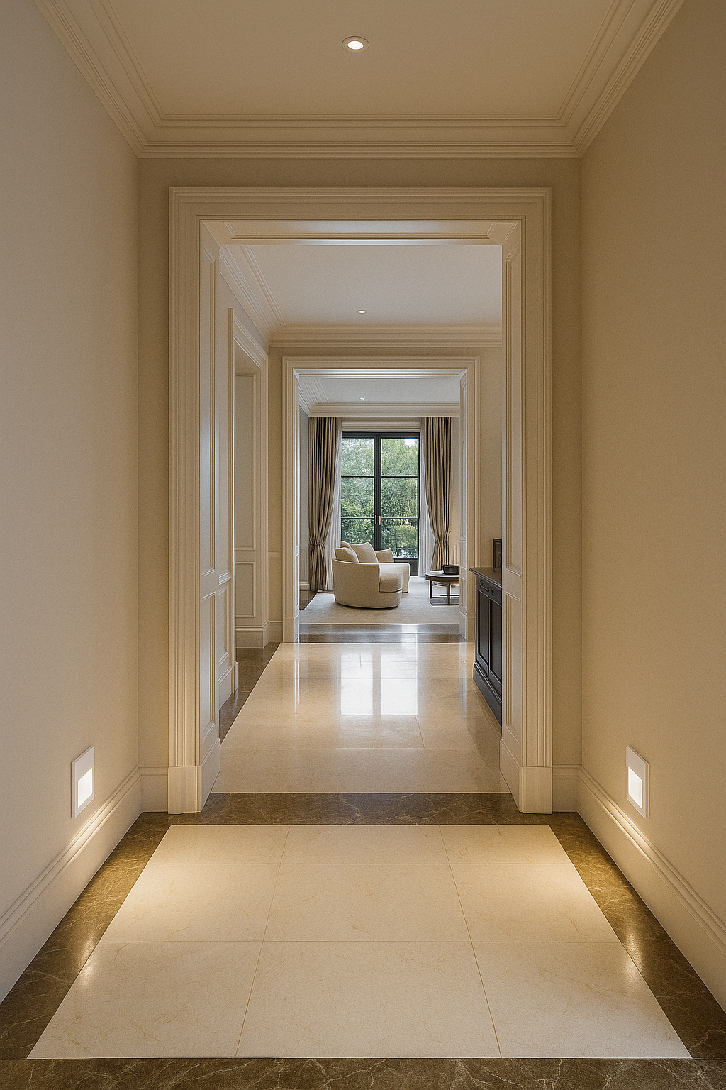 Indoor Square Wall Recessed - 68007- 1,5 W Wall recessed LED light, ideal for step and corridor illumination Supplied complete with non-dimmable LED driver