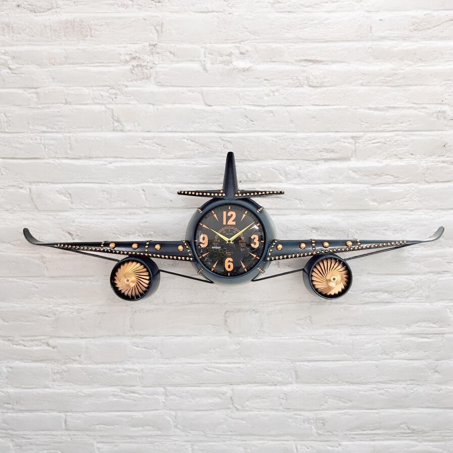 114CM AEROPLANE WALL CLOCK